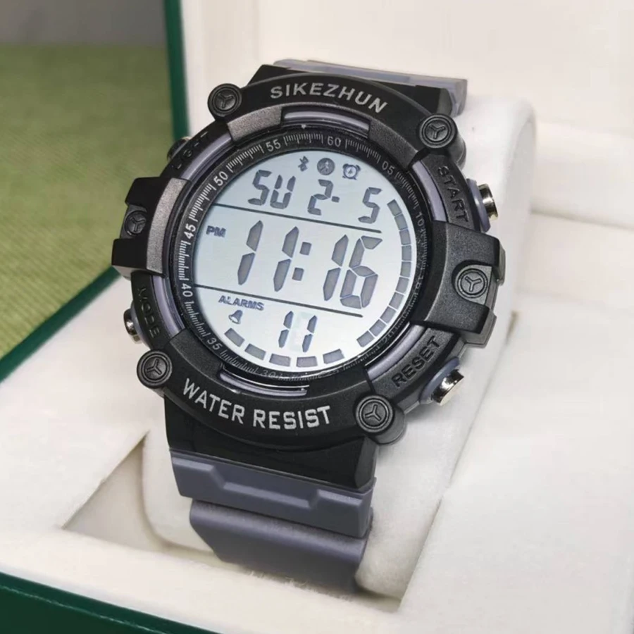 

Спортивные электронные часы для мужчин, спортивные часы на открытом воздухе, секундомер, водонепроницаемые цифровые часы с календарем, наручные часы для мальчиков, студентов-подростков