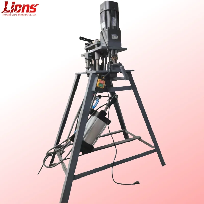 Door and Window Frame Manual Punching Drilling Machine for Hinges Screws Holes Machining