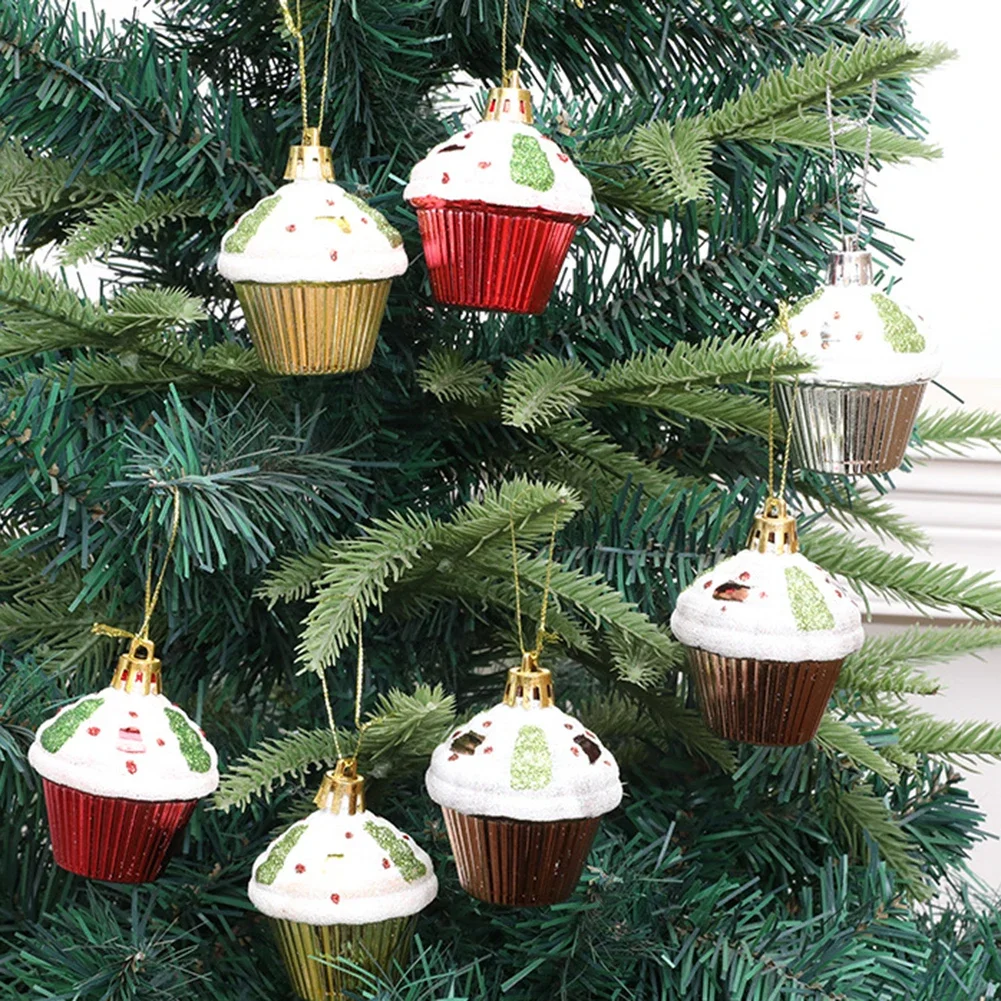 Festas festivas eventos de natal diy decoração do bolo decoração festiva ouro 4 pçs caixa conjunto tamanho compacto diy artesanato suprimentos