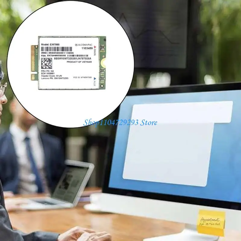 Módulo Y2GD 4G Sem Fio EM7565 LTE Módulo Avançado Cat-12 Conectividade Global