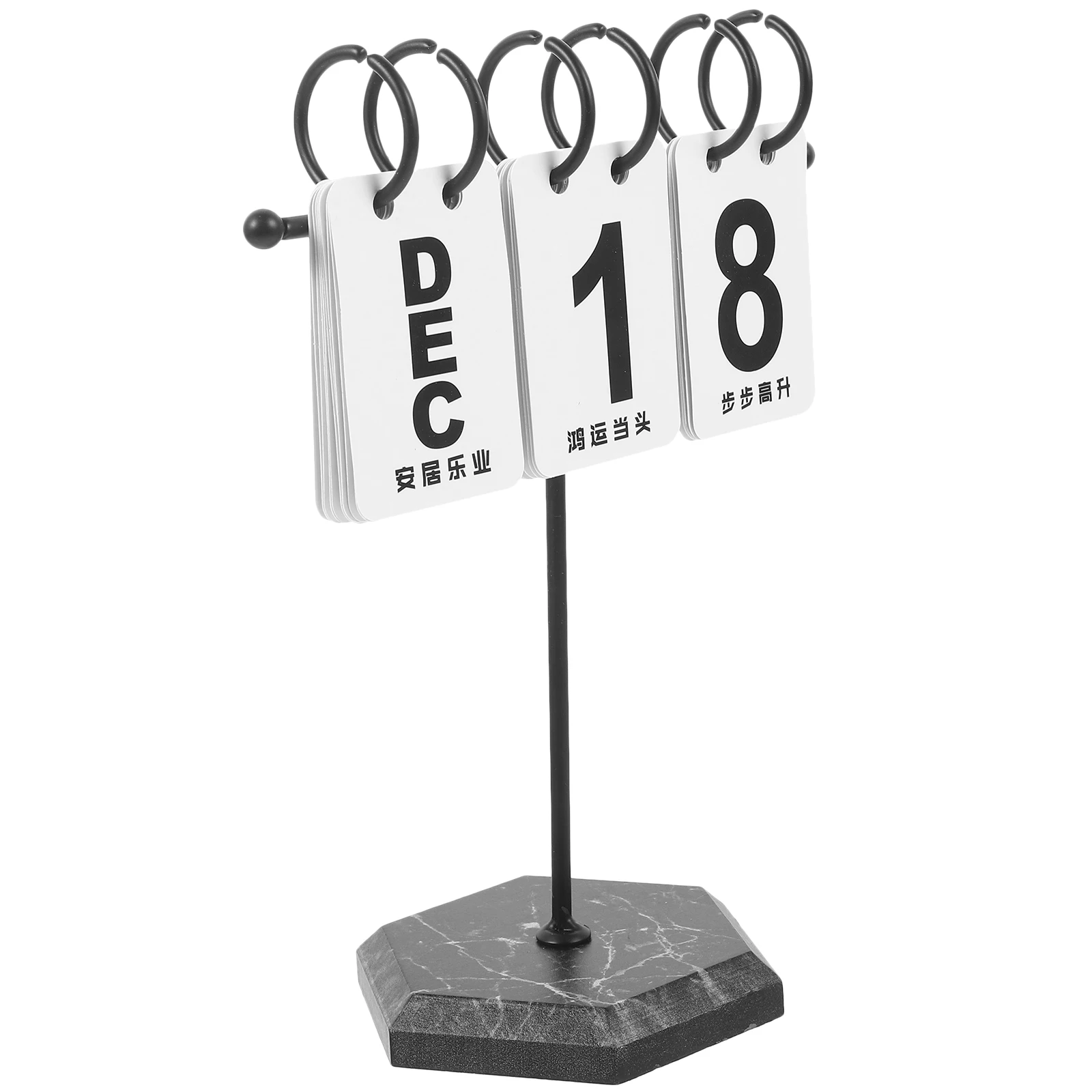 

Flip Calendar Office Desk Perpetual Ornament Decorative Reusable Standing Small