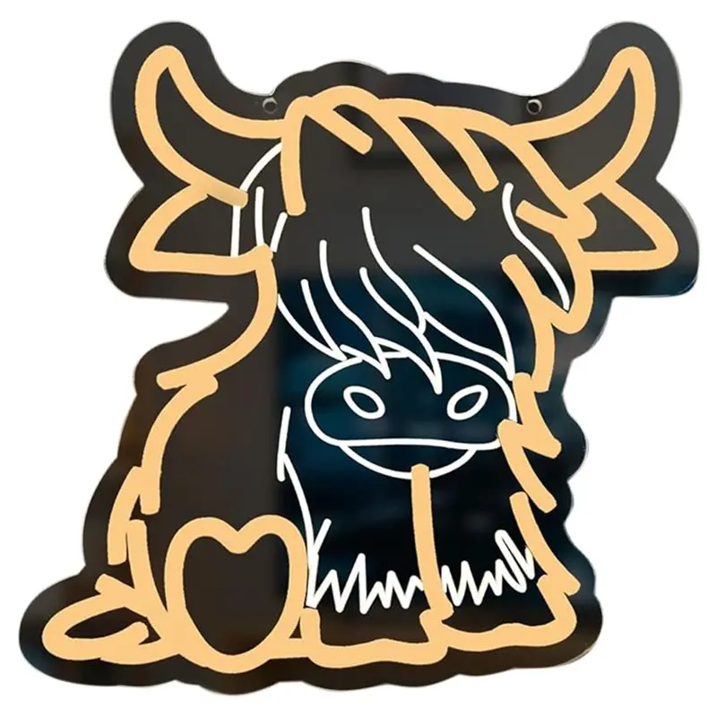 

ABBP-Highland Cow Neon Sign, Cute LED Neon Light Sign For Wall Decor, For Bedroom, Living Room,Kids Room, Birthday Gift