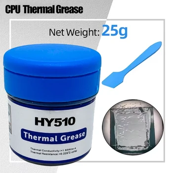Pasta compuesta de 25g para procesador de ordenador, grasa térmica disipadora de calor para CPU, GPU, refrigeración enlatada con raspador 1