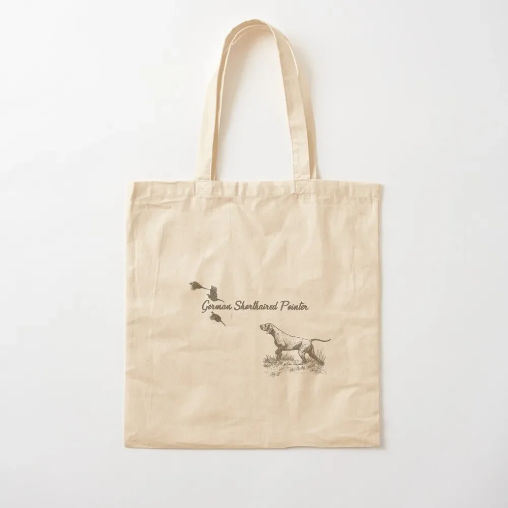 German Shorthaired Pointer hunt quail , Art Tote Bag tote bag men Women's bag Shopping bags