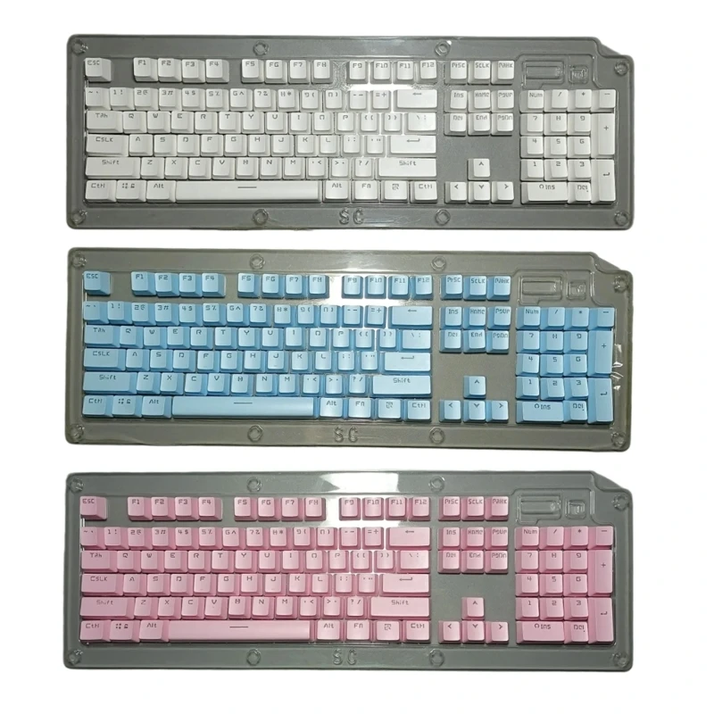 DN59 Volledige Set PBT Keycaps voor K70 K68 K63 Mechanische Gaming Toetsenborden, 104 Toetsen