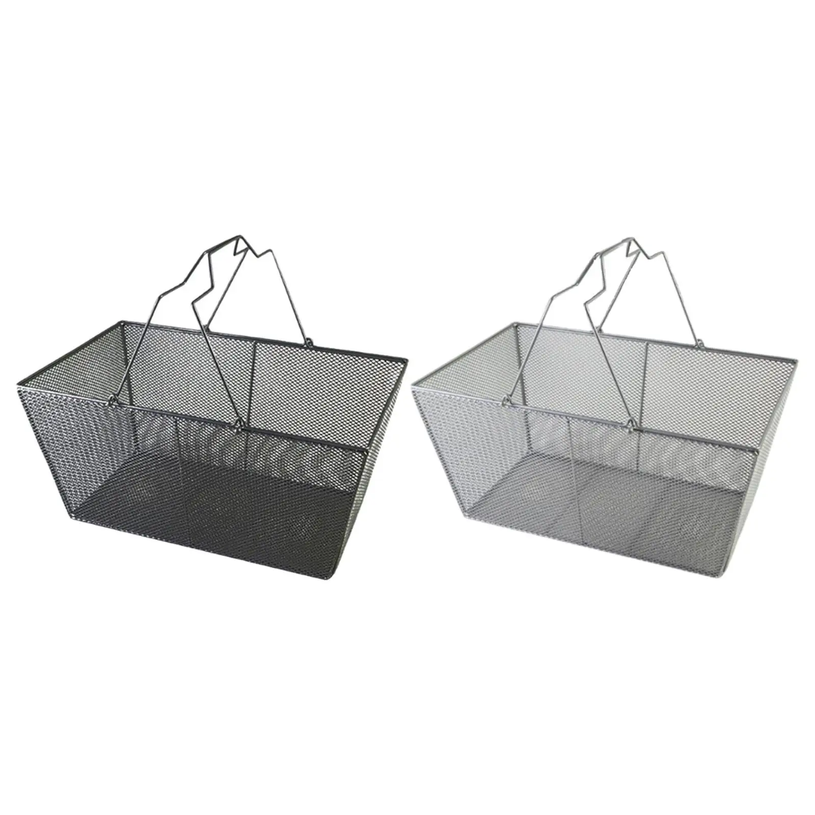 

Shopping Basket with Handle Large Capacity Simple Convenient Portable for Home Kitchen Grocery Fruit Retail