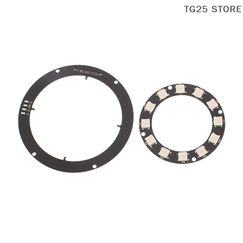 1/3/7/8/12/16/24 LED DC5V WS2812B Anello pixel indirizzabile individualmente IC integrato 5050 RGB Modulo anello LED Luce a led