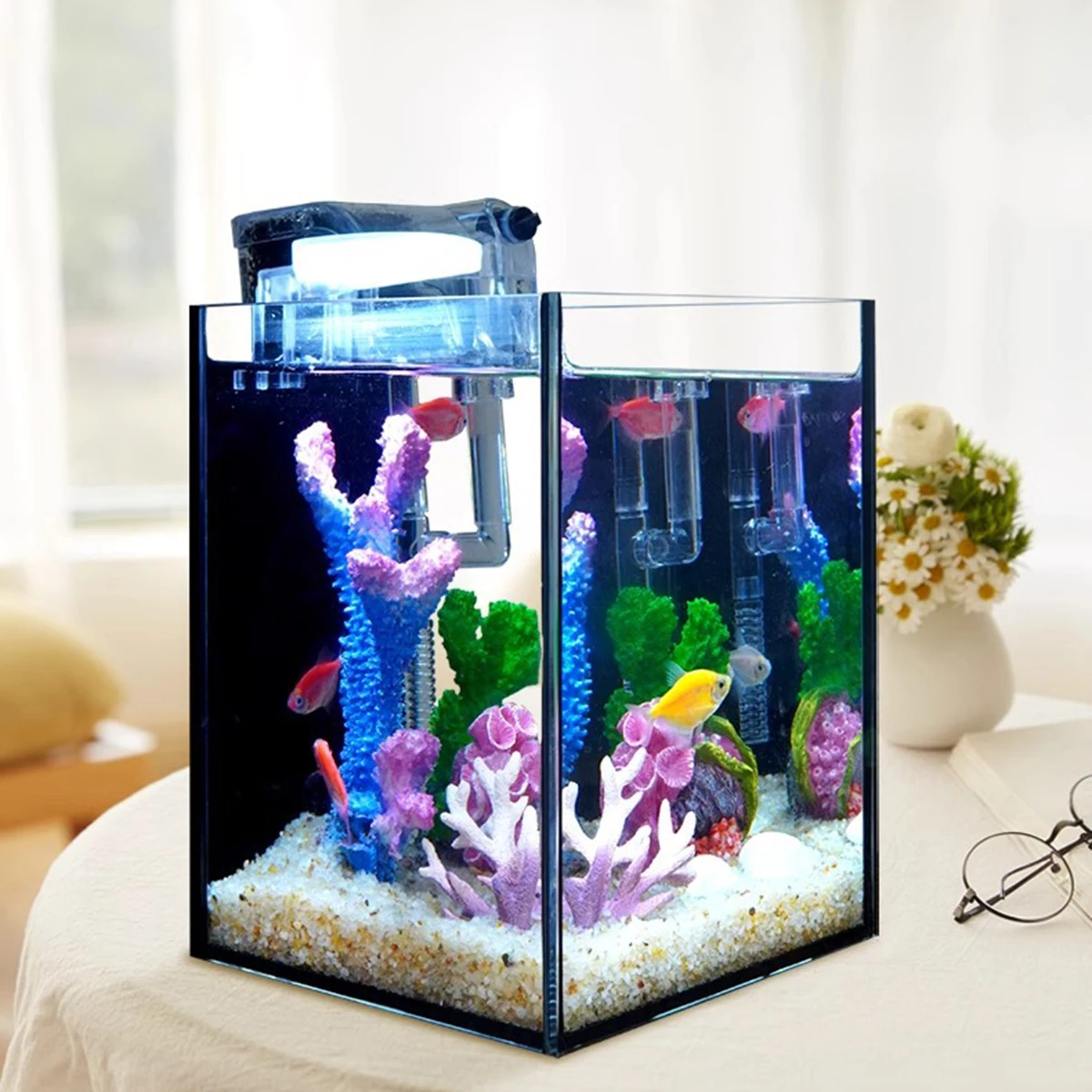 Simulated Coral Colorful Fish Tank Landscape Decoration Water Grass Aquarium Iron Tree Branch Underwater Scene