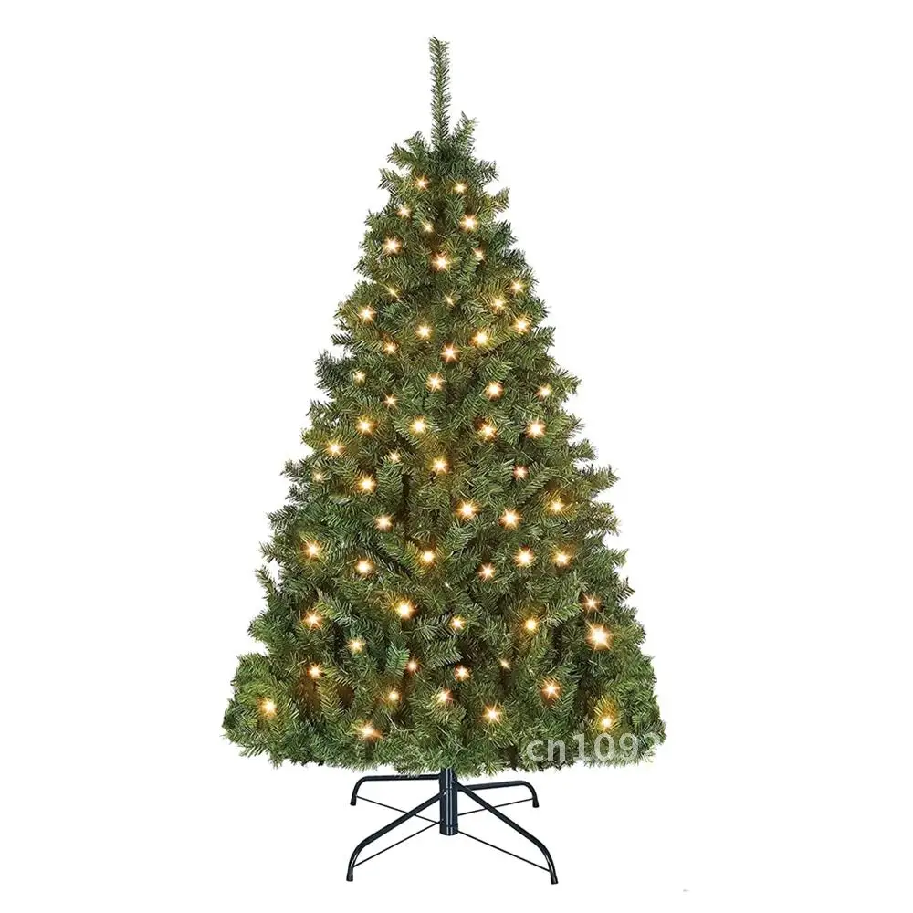 

Large Artificial Christmas Tree Green De Flame Retardant Fir Tree White with Metal for Natal Navidad Arbol Stand Solid Pождество