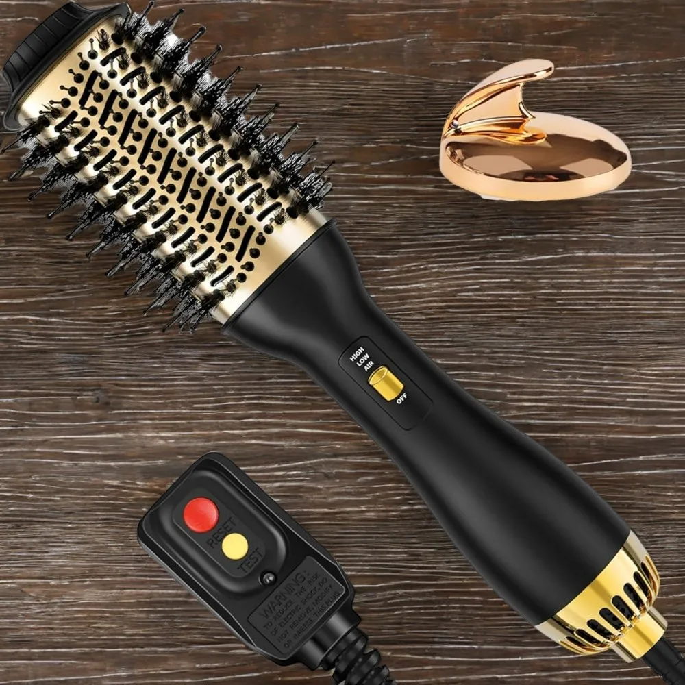 4-in-1 Professional Hot Air Hair Dryer Brush for Salon-Quality Blowouts on All Hair Types | Salon-Quality 4-in-1 Hot Air Hair Dr