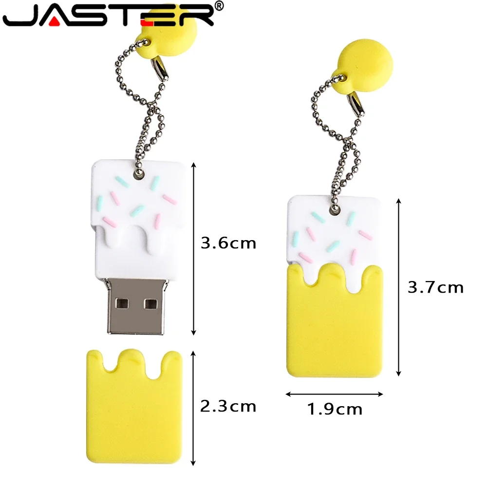 JASTER Cute Cartoon USB Stick Red Pen Drive Colorful USB Flash Drives 64GB Flash Memory Card 32 GB USB Gadgets External storage