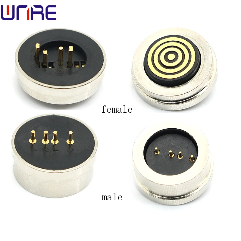 Blind Suction 360 ° Circular Male Female Magnet Circular CX-MX4P Signal Transmission Charging Waterproof Magnetic Connector