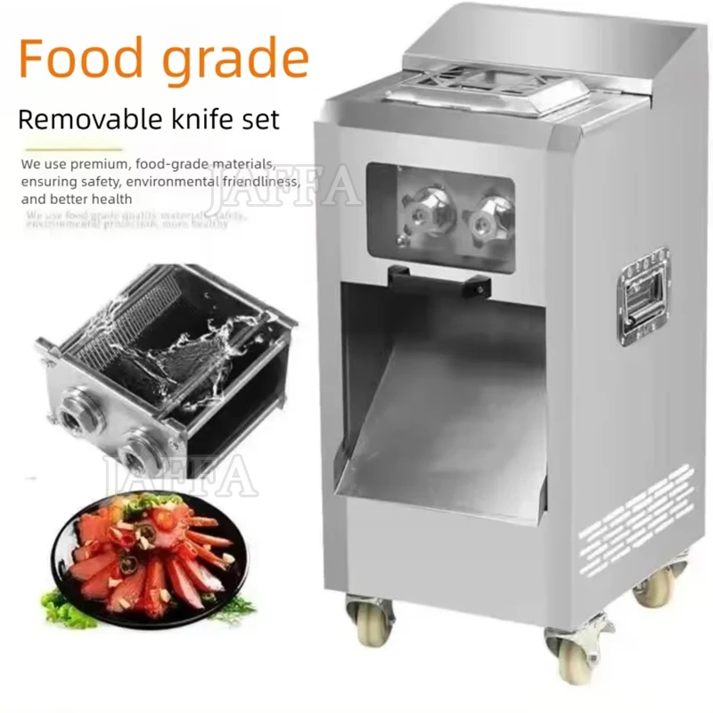 Electric Commercial Meat Grinder Stirring Machine Meat Chicken Rack Butcher Shop 2200W Strong Vertical Meat Mincer Machine
