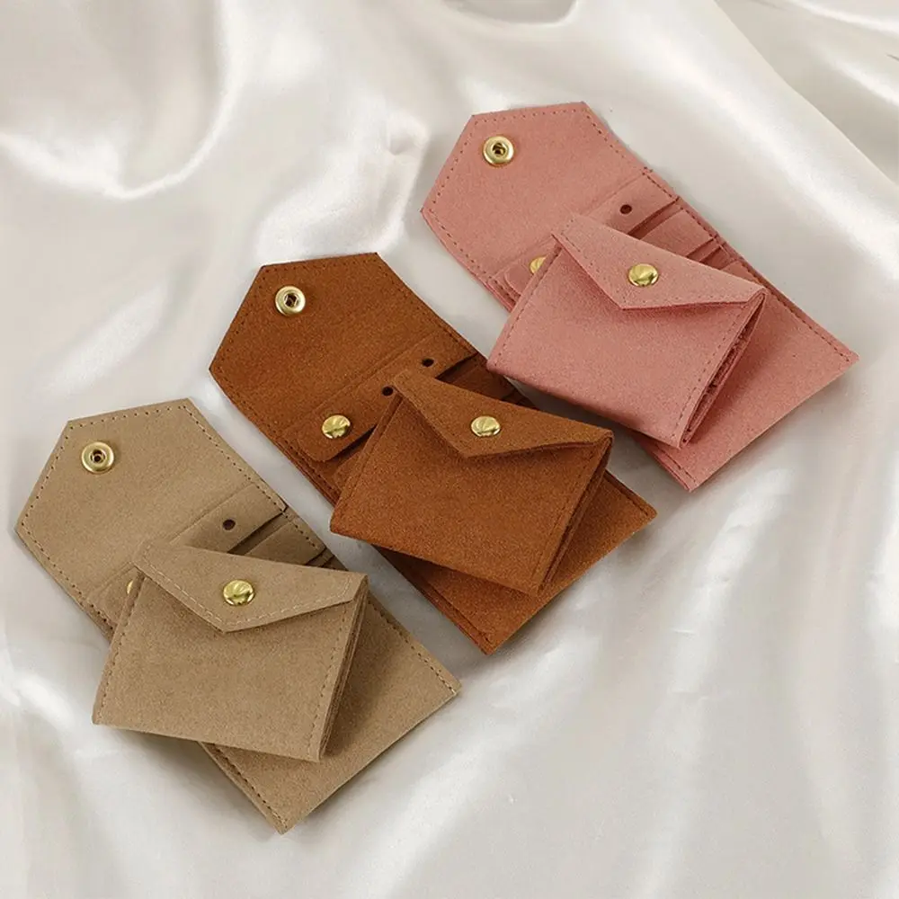 Sac d'exposition de bijoux en velours de couleur unie, conteneur d'exposition de bijoux, sac de bague de collier, étui à bijoux, organisateur de boucles d'oreilles Portable pour femmes