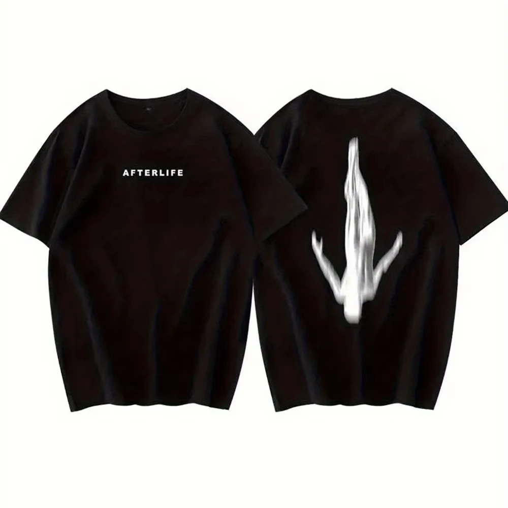 Men's AFTERLIFE & DJ Anyma Top 100 Music Producer T-Shirt Soundwave Logo Track #100 Graphic DJ Apparel for Club Wear