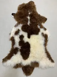 Unique Natural leather Rug Sheepskin Natural Flower Wool Leather Home Decoration Luxury Genuine chair cushion