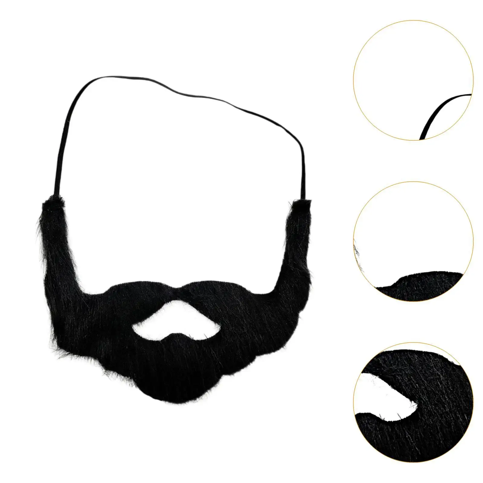 Gefälschter kurzer Bart, gefälschter Schnurrbart für Karneval, Bühnenaufführung, Männer und Frauen