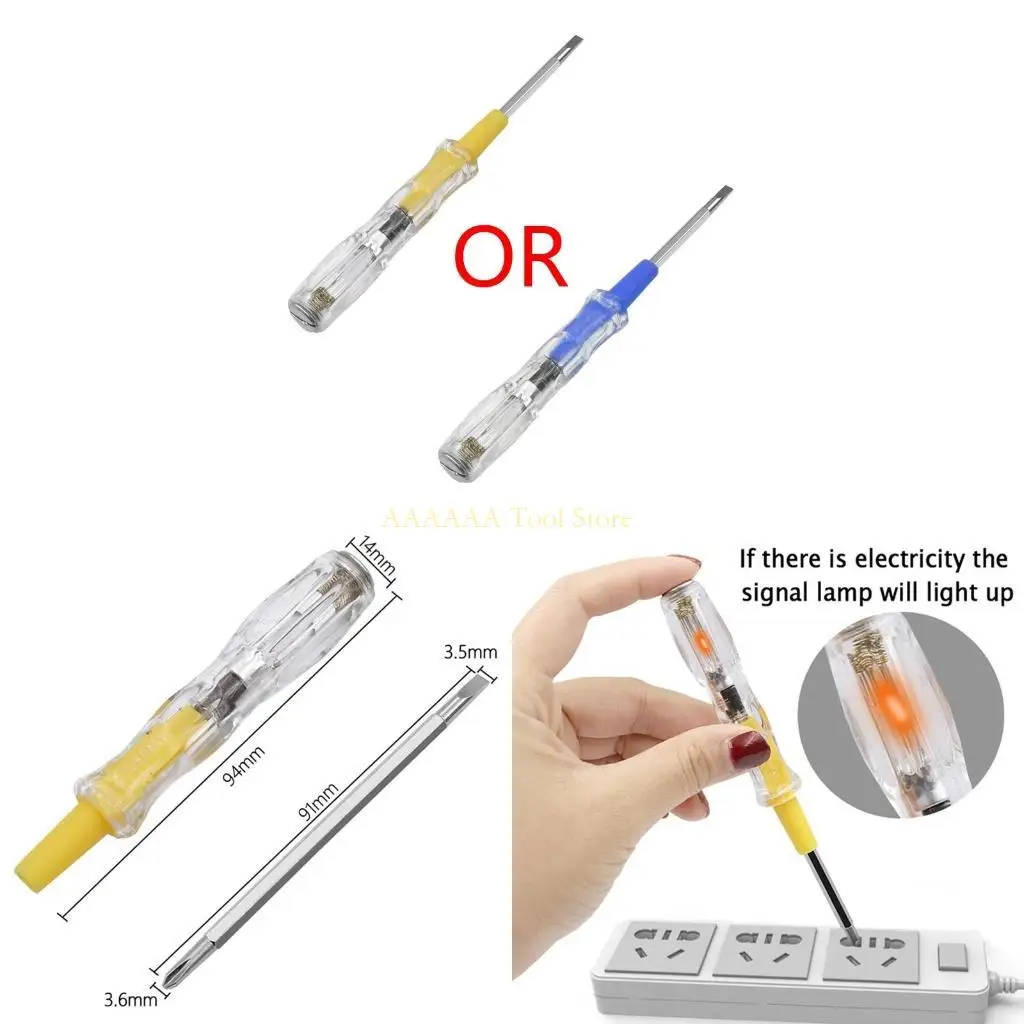 A2BE AC/DC100-500V Detector Electric Tester Pen with Probe Light