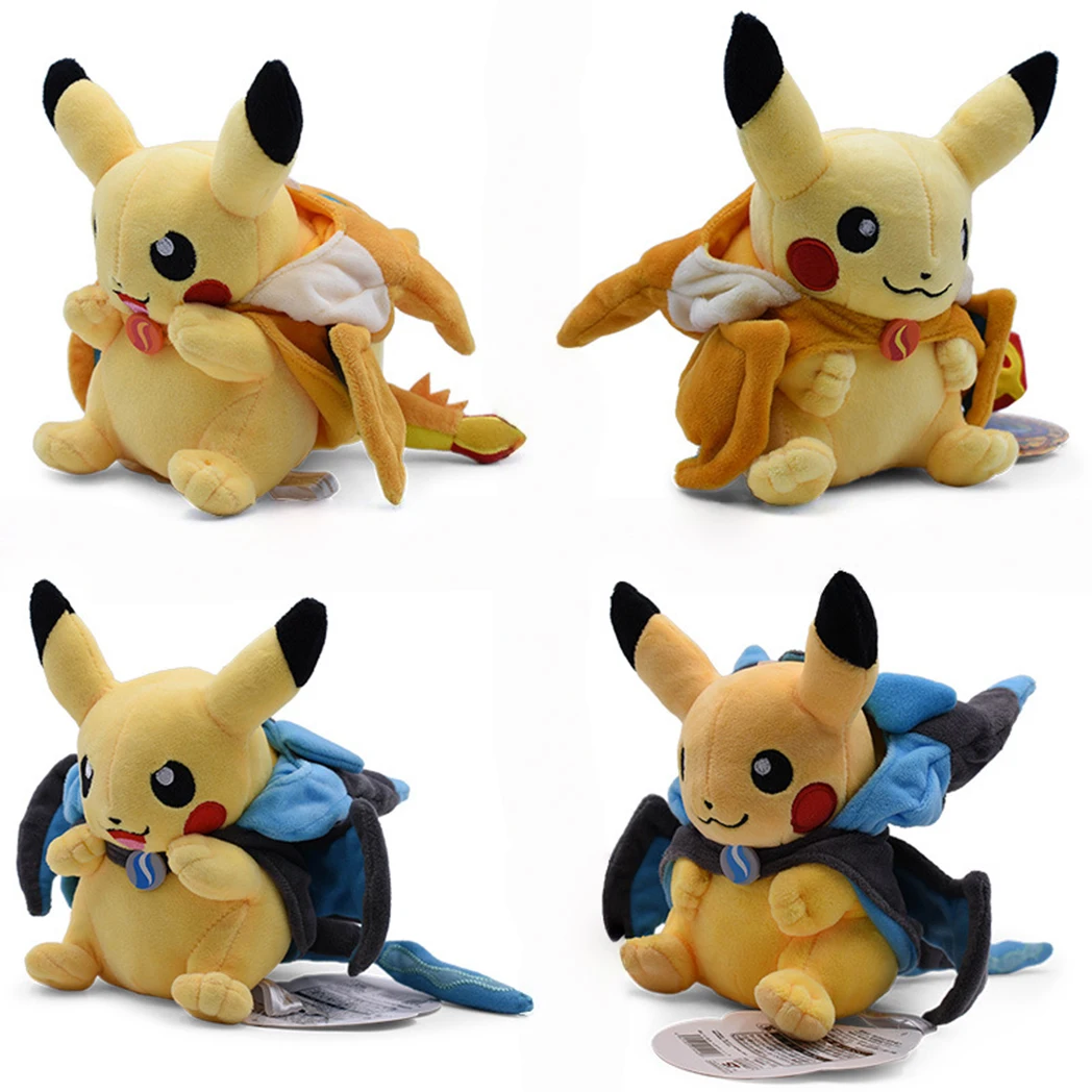 23cm Pokémon Plush Toy Pikachue Cosplay Charizard Cute Toy Kawaii Classic Anime Character Plush Doll Kid Christmas Birthday Gift