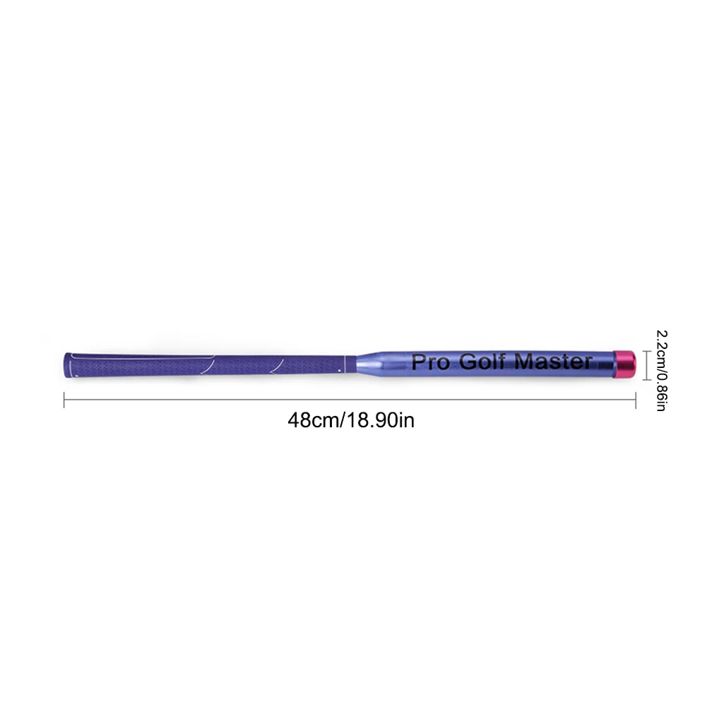 골프 스윙 트레이너 경첩/팔 회전/어깨 회전을 개선하기 위해 미끄럼 방지 고무 그립이 있는 경량 골프 자세 교정기