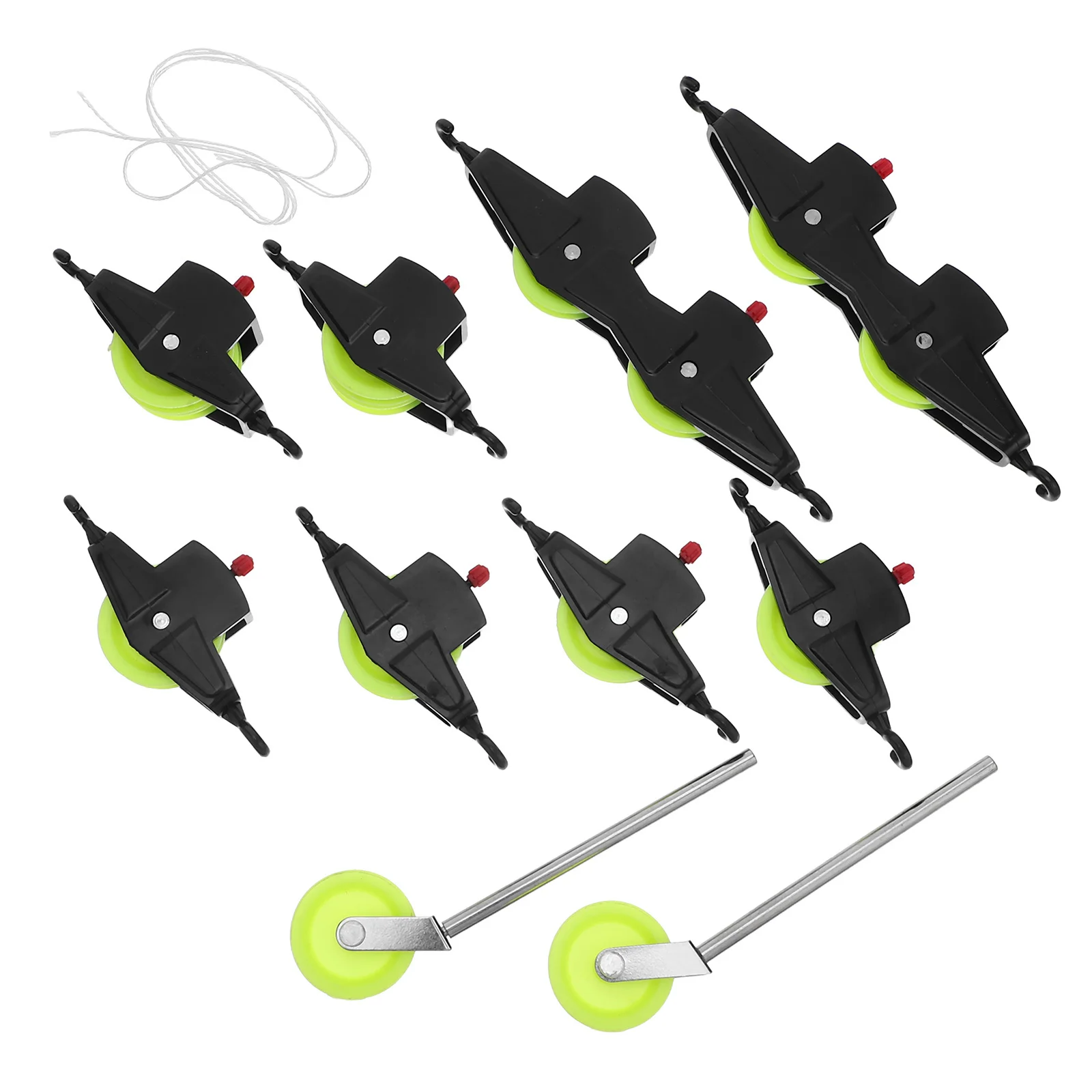 

1 set 1 Set Experiment Pulley Group: Adjustable Stem Physics Kit For Mechanical Advantage Demo Durable Sheaves Iron Components