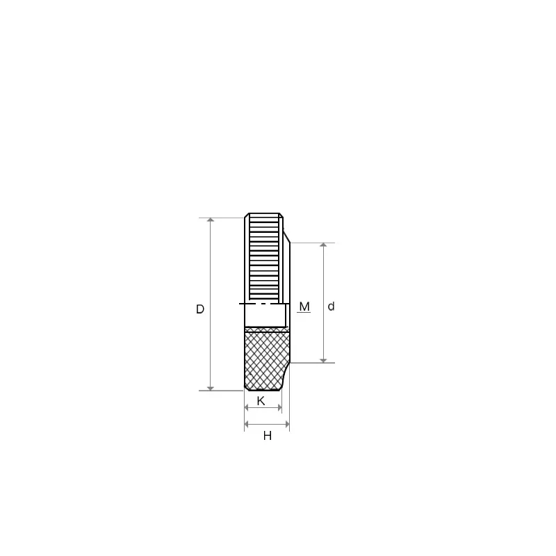 Knurled Aluminum Thumb Hand Nuts, M3 M4 M5 M6 Aluminum Hand-Tightening Knurled Nuts, Easy Grip Manual Adjustment Hand Nuts