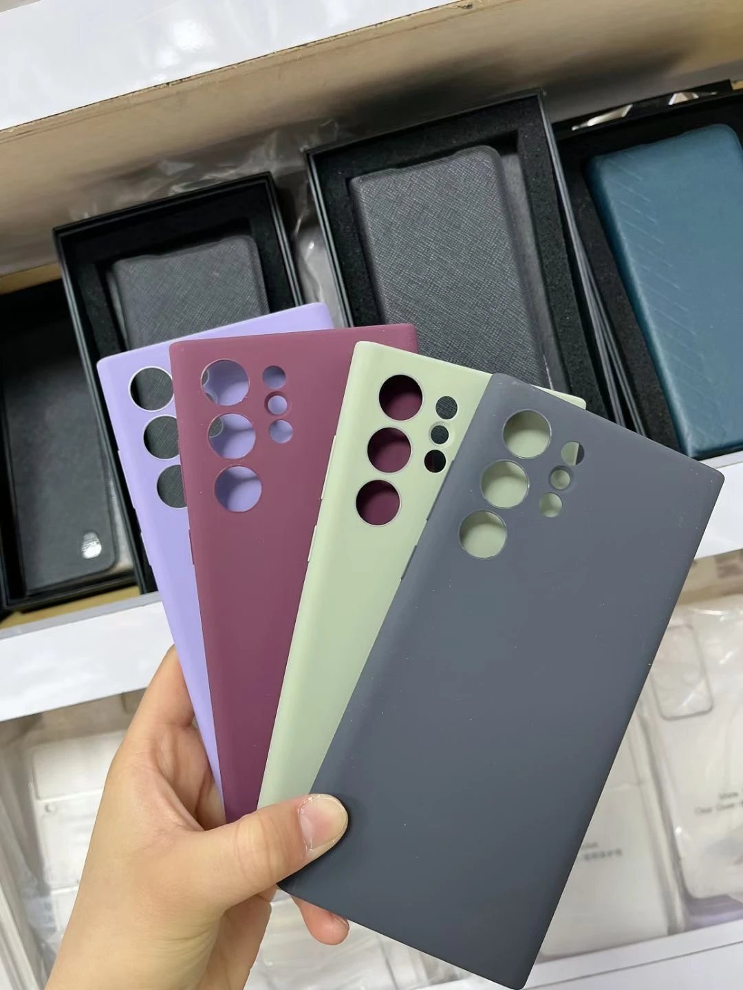 Silicone Case Protection Cover For Samsung Galaxy S22Ultra S22 Ultra 5G Fashion Cases Mobile Phone Housings Silica Cover
