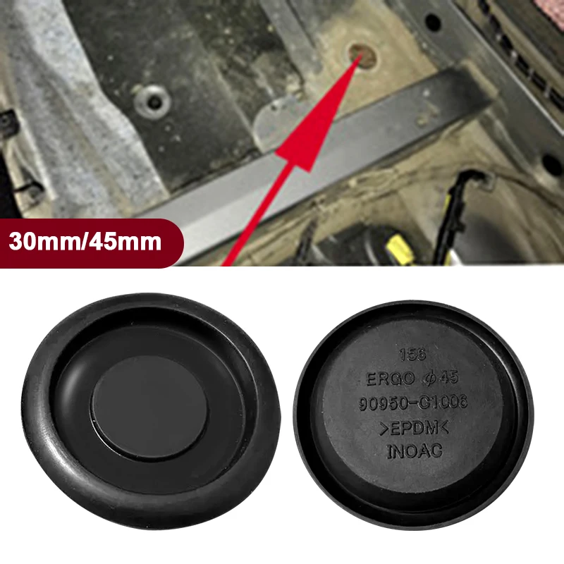 

45mm 30mm Waterproof and Dust-proof Rubber Gasket Hole Plug on The Trunk Floor of The Spare Tire For Toyota Corolla Camry Lexus