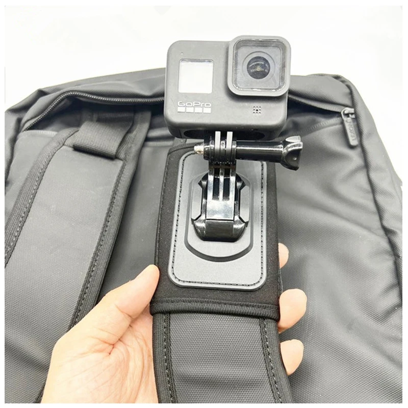 Backpack Shoulder Strap Mount with Adjustable Shoulder Pad For GoPro 13 12 11 10 9 DJI Action 4 Insta360 X4 X3 Action Cameras