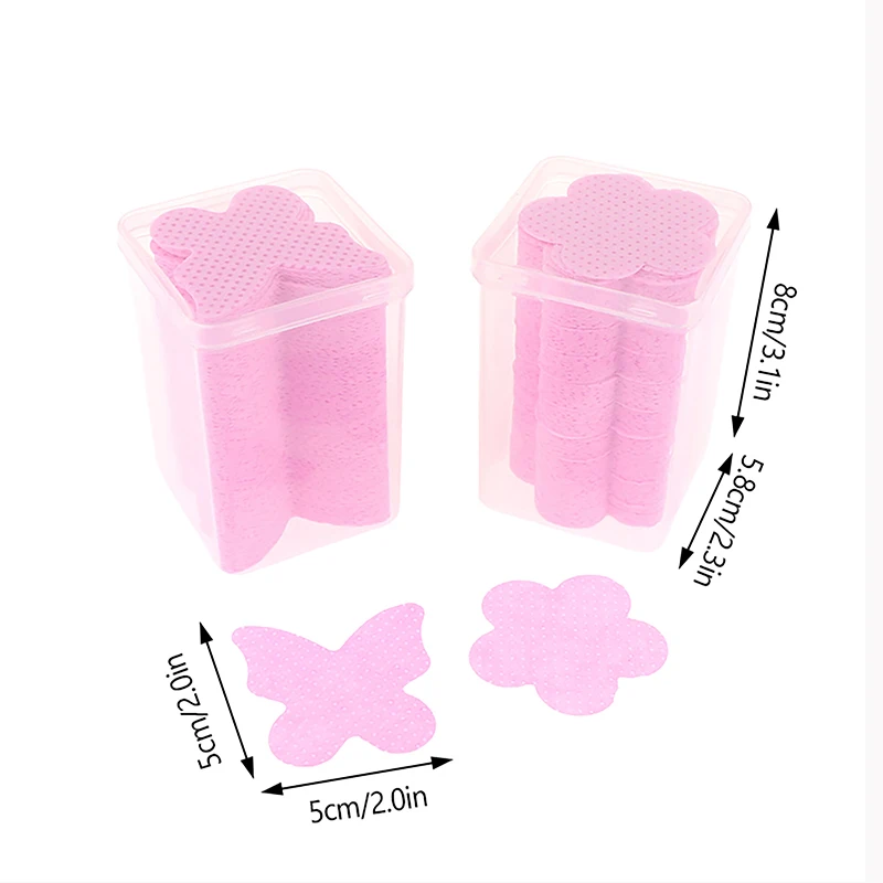 50/200*Lint-Free Nail Polish Remover Cotton Wipes UV Gel Tips Remover Cleaner Paper Pad Nails Polish Art Cleaning Manicure Tools