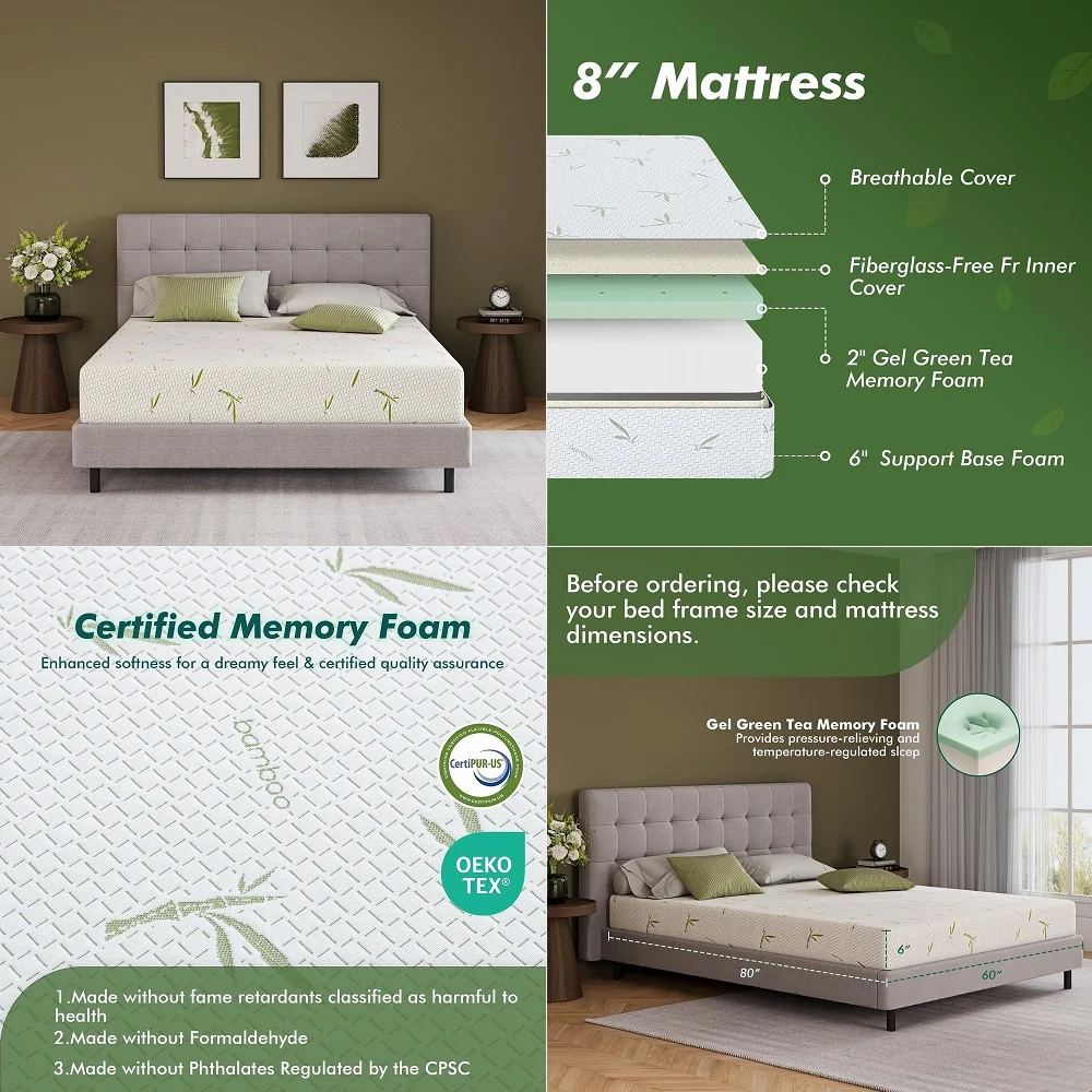 

Patriot Carbon Cooling Gel Memory Foam Mattress 10 Patriot, 34x75