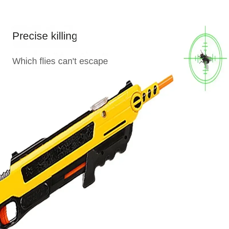 New 4.0 Upgraded Laser Aiming Salt Gun Fly and Mosquito Killer Adult Simulation Toy Fly Killer  Flie Shooting Game Plastic 2024