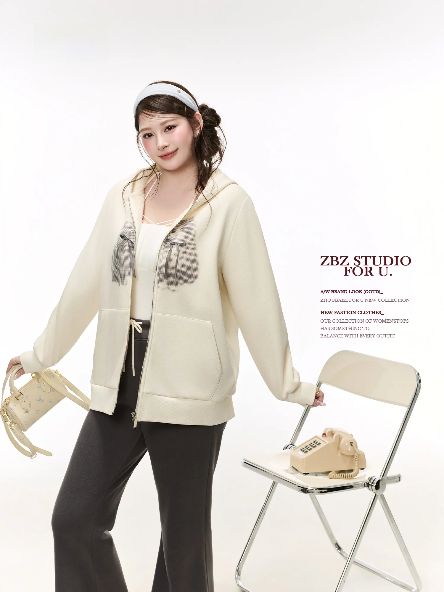 

Женская утепленная толстовка-куртка из вельвета с капюшоном, дизайн для привлечения богатства, теплая верхняя одежда от Zhou Bai Zi