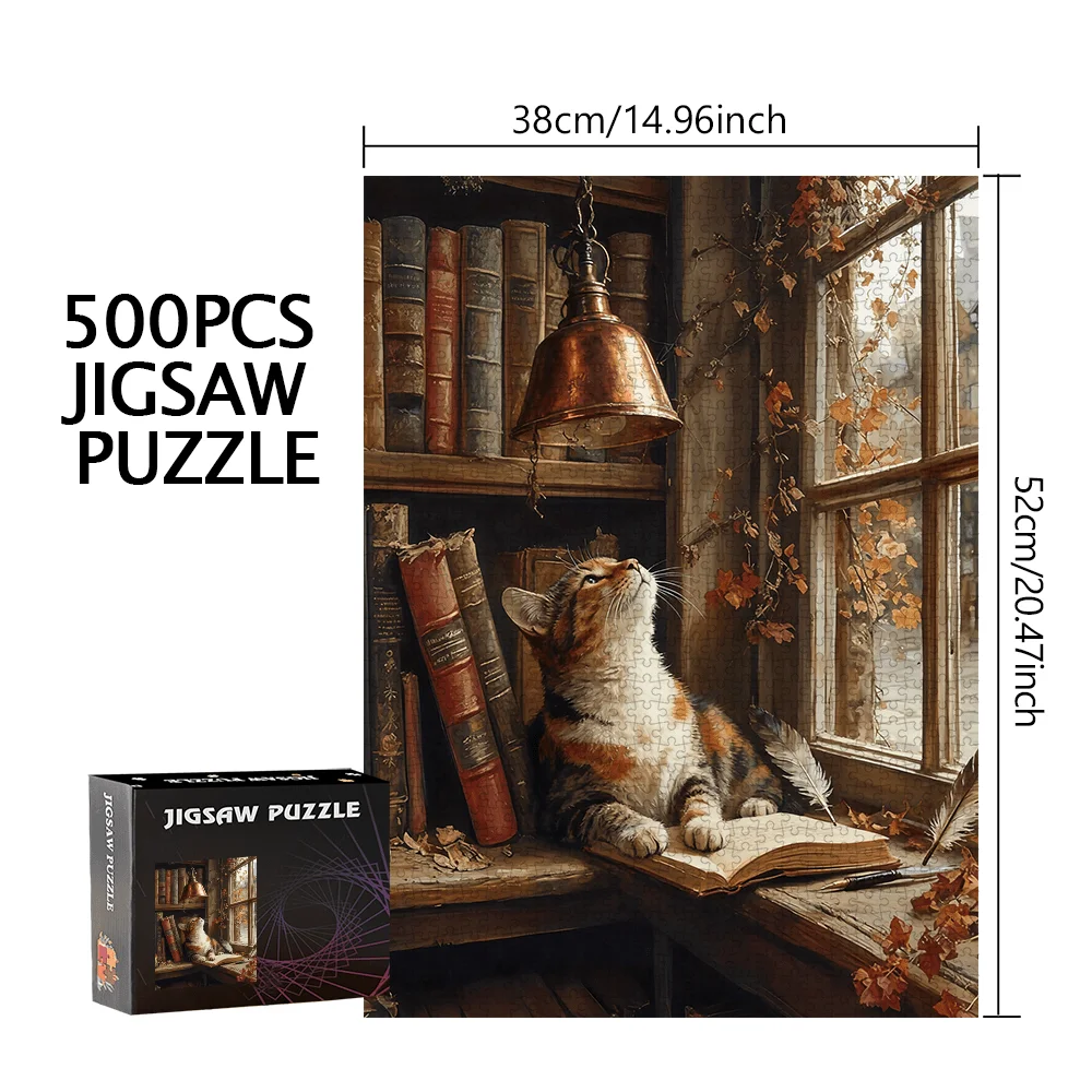 500pcs/1000pcs Jigsaw Puzzle Game - Puzzle for Birthdays, Halloween, Christmas, Thanksgiving, Easter, Portable, Beginner Skill