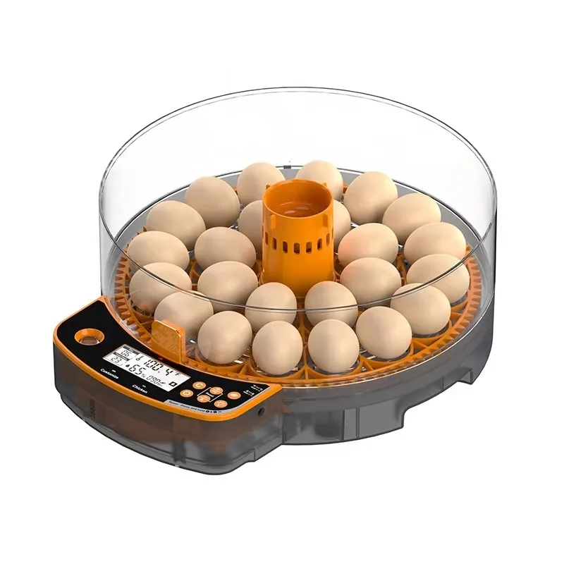 Higher hatching rate Fully automatic 24 egg incubator Box type Small automatic pet cage egg incubator