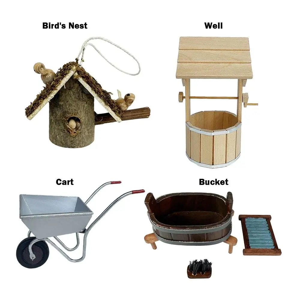 Modello di scena per casa delle bambole in scala 1/12 Micro paesaggio in resina Grden Scena che realizza accessori Modello di mobili per casa da gioco