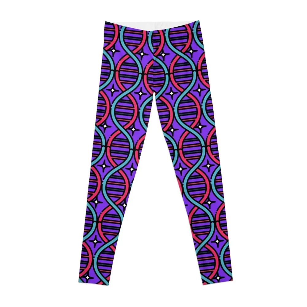 

Purple Disco Biochemistry DNA Leggings legings for fitness gym's sportswear Womens Leggings