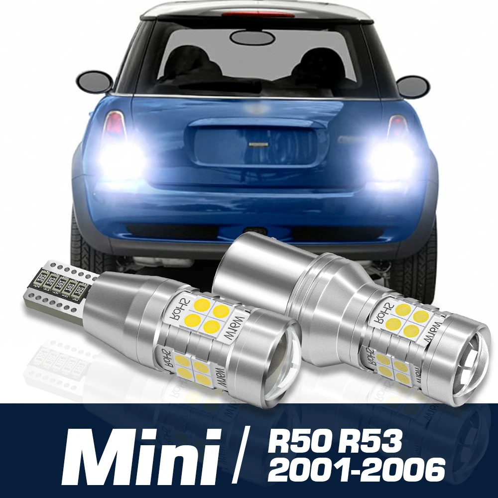 Luz LED de marcha atrás para Mini Cooper, lámpara de marcha atrás, accesorios para Canbus, Canbus, R50, R53, 2001, 2002, 2003, 2004, 2005, 2006, 2 piezas