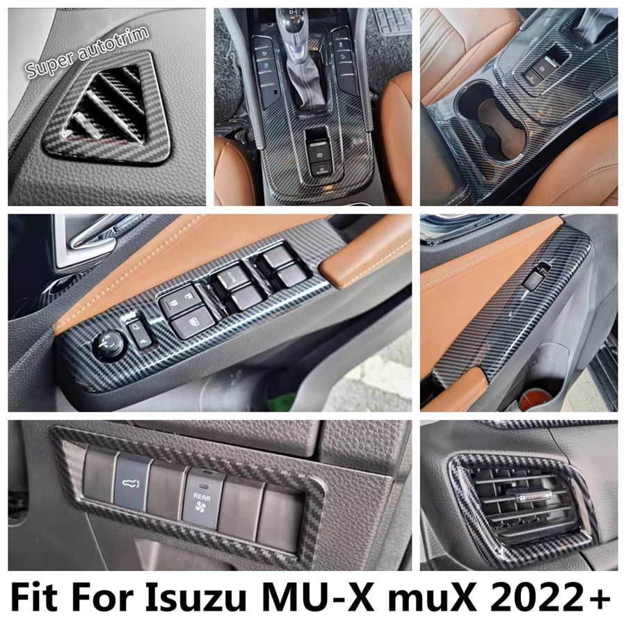 

Gear Shift Panel / Water Cup Holder / Window Lift / Head Light / Air AC Vent Cover Trim For Isuzu MU-X muX 2022 2023 Accessories