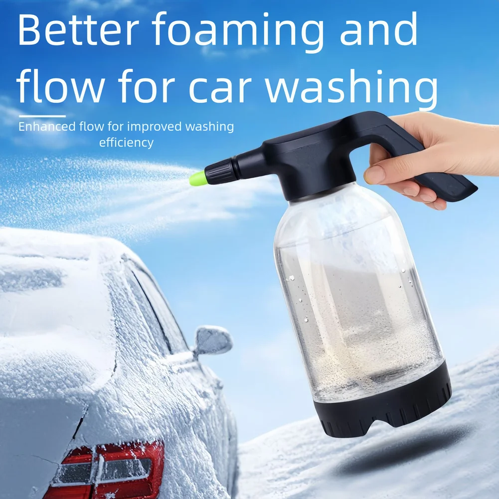 

Watering Can Electric Car Wash Sprayer Household Foam Sprayer PP Black 19x13.5x21cm Type-C Charging Electric Power Operation