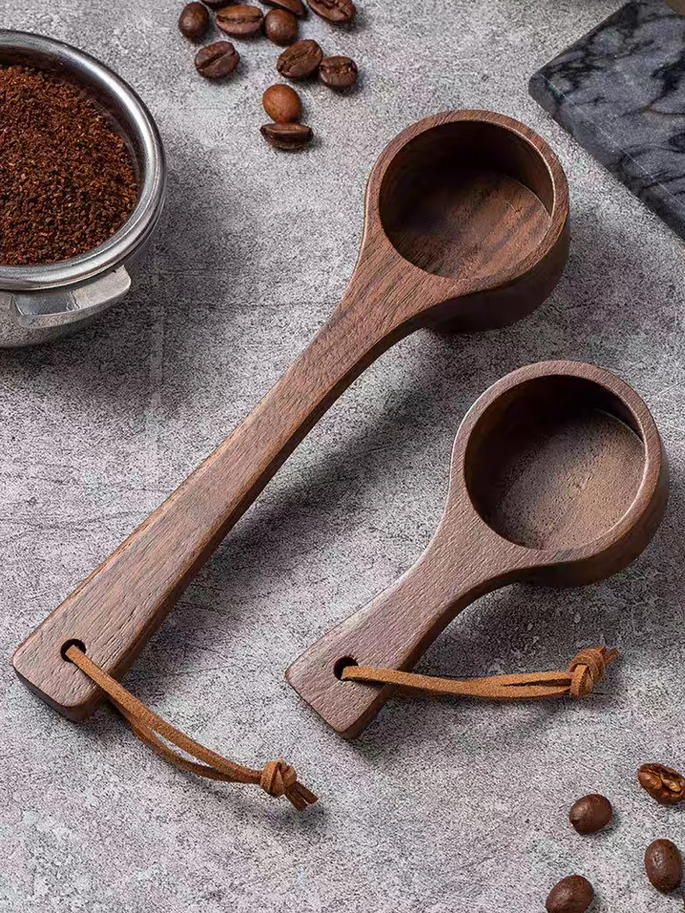 Wooden Coffee Spoon, Coffee Scoop Measuring for Coffee Beans, Whole Beans Ground Beans or Tea, Home Kitchen Tools Utensils