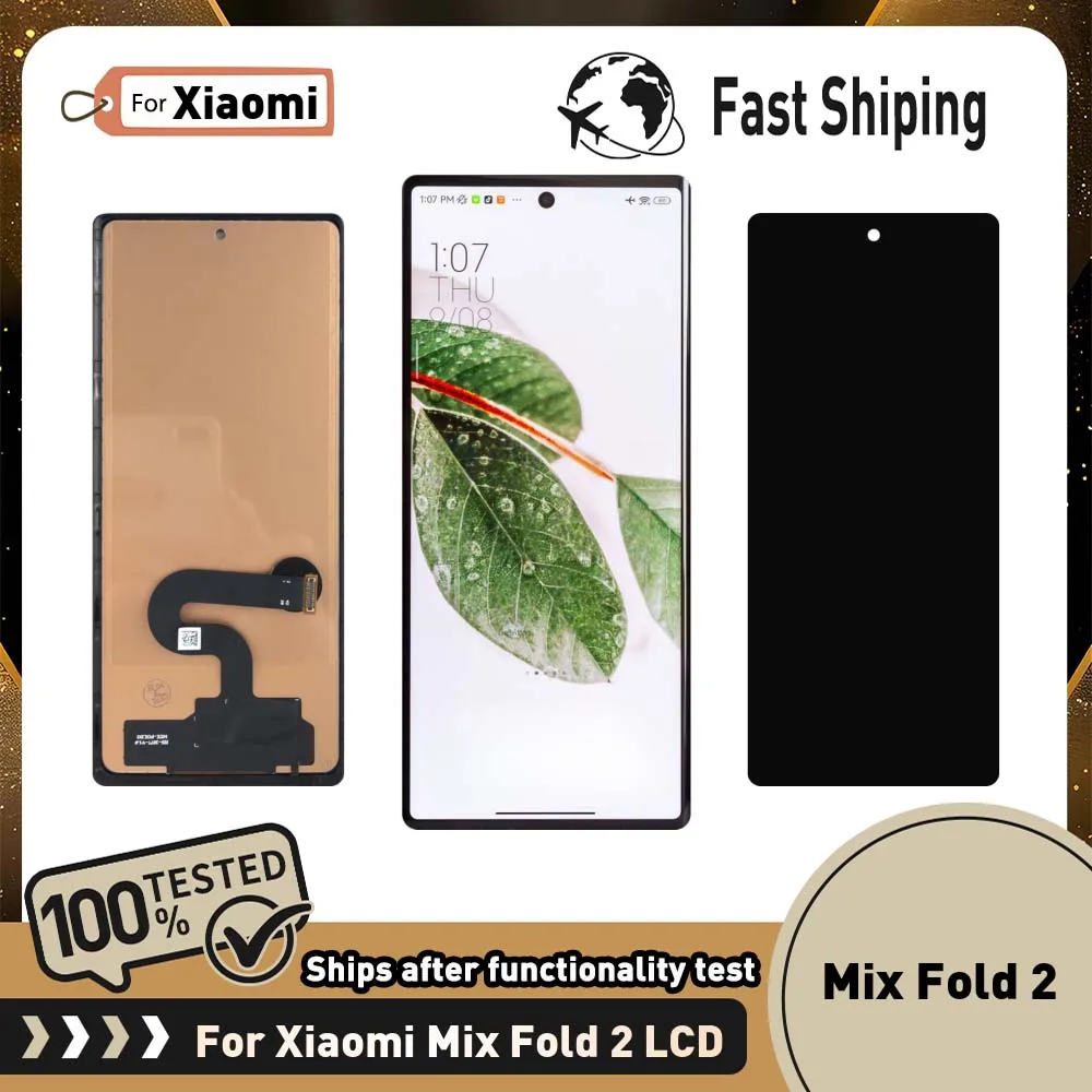 6,56-дюймовый TFT-дисплей для Xiaomi Mix Fold 2, сенсорный экран, дигитайзер в сборе для Xiaomi 22061218C, запасные части для ЖК-дисплея
