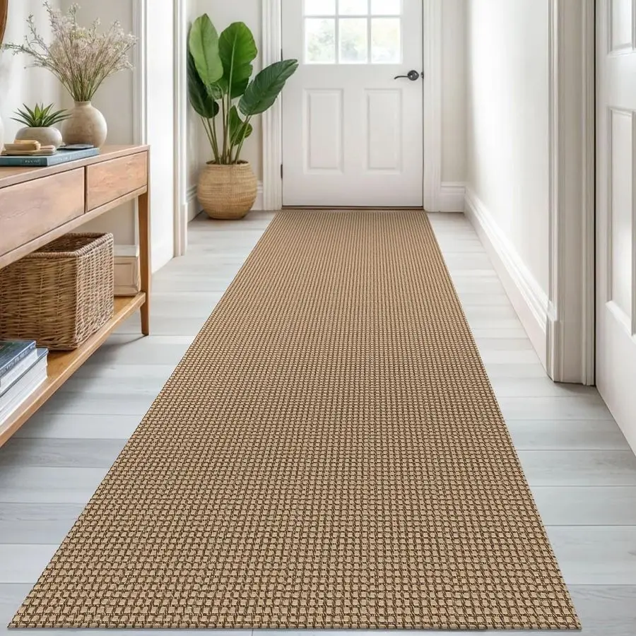 

Runners for Hallways 3x8 ft Washable Kitchen Runner Non Slip Rubber Backed Hall Runners Cotton Entryway Runner Rugs Floor Carpet
