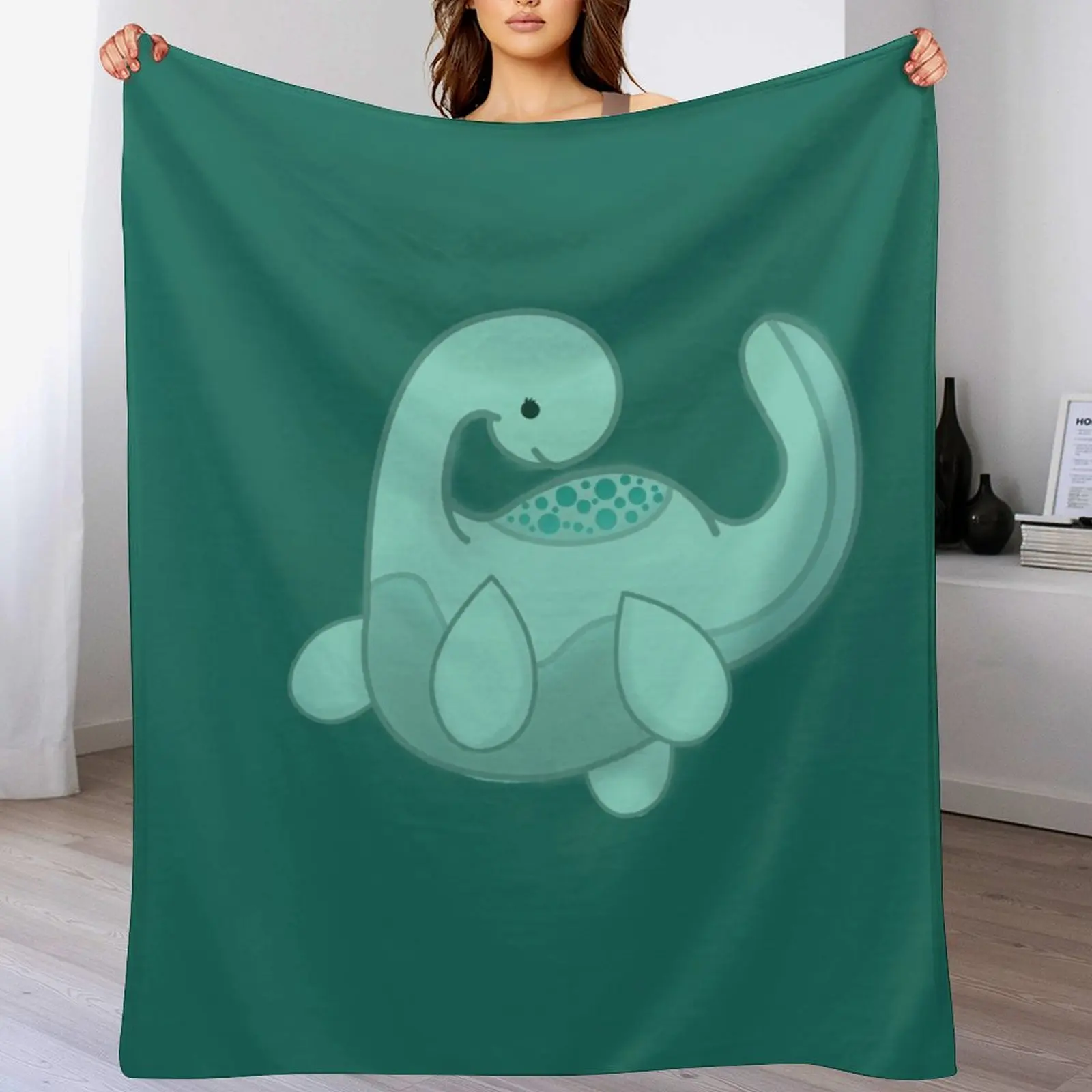 

Loch Ness Monster Throw Blanket Decorative Sofa Heavy Blankets