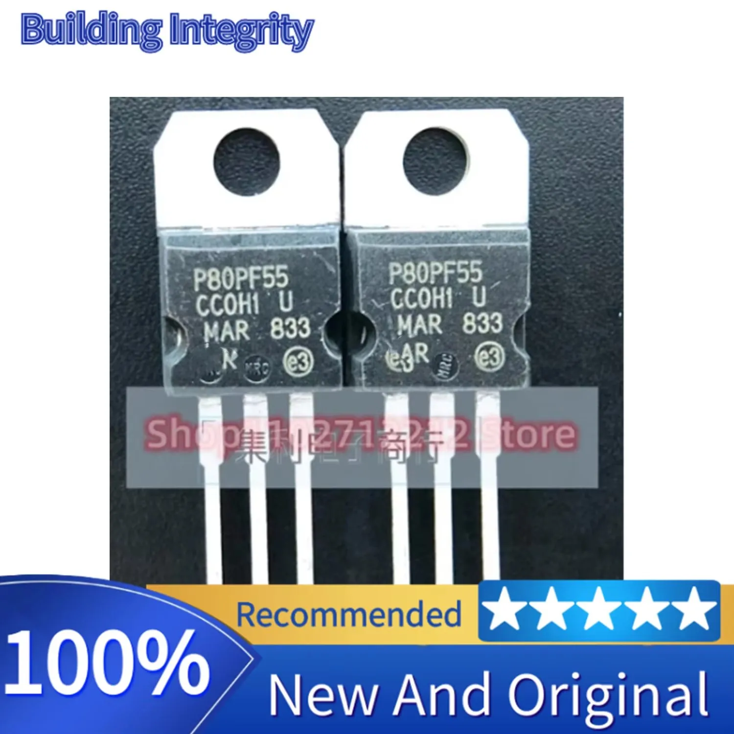 5PCS-10PCS P80PF55 STP80PF55 P 80A 55V Imported NEW Original Best Quality