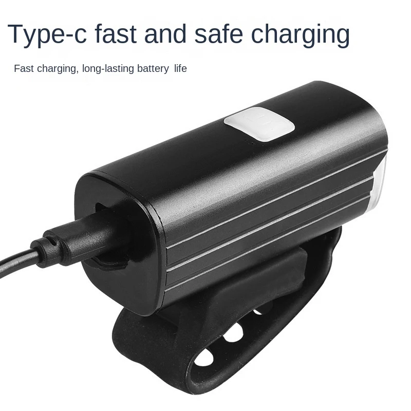 High Power Bicycle Cycling Light USB Rechargeable Mountain Bike Light Set With Type-C Lithium Polymer Battery 1