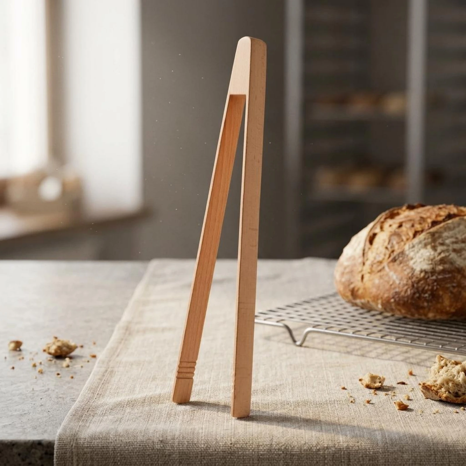 Wooden Food Clip Even Surface Beech Wood Clip Kitchen Tool Compact Size Household Item Gentle on Cookware