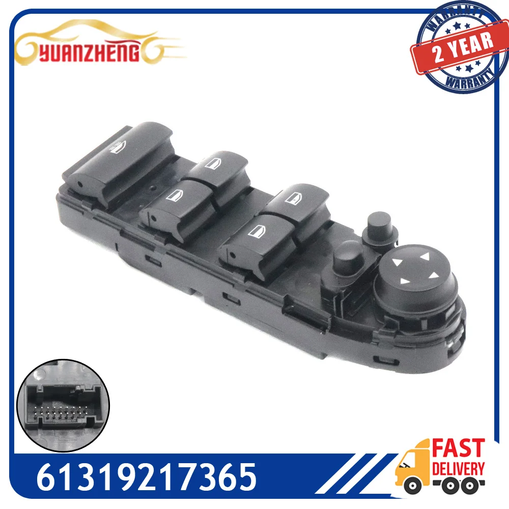 

61319217365 Car Master Power Window Control Switch Button Glass Lifter Regulator For BMW 3 E90 E91 E92 E93 M3 328i 61319125322
