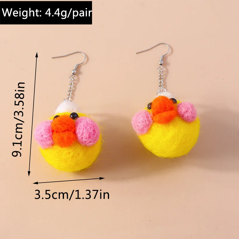 Aihua handgefertigte gestrickte niedliche Tier-Dinosaurier-Ohrringe für Frauen und Mädchen, gehäkeltes Einhorn, Bär, Fuchs, Hund, Ohrringe, niedliche Schmuckgeschenke – Detail 19