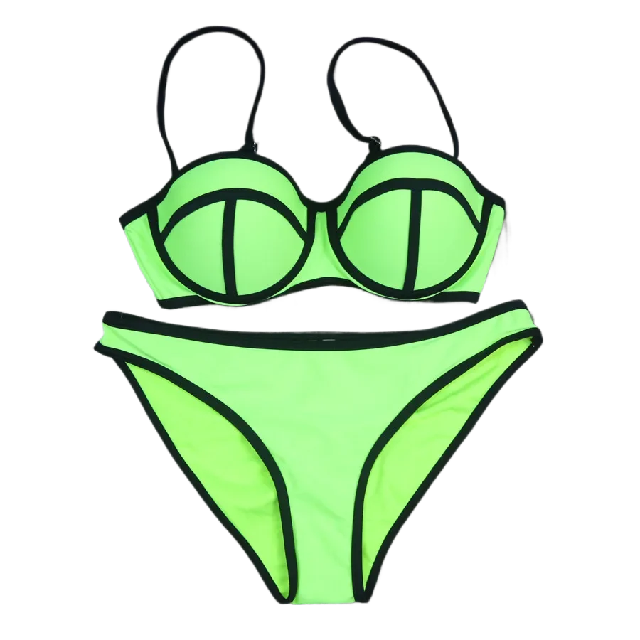 Biquínis em nylon de alta qualidade, traje de banho feminino, maiô, push up, estilo brasileiro, moda praia, 2016